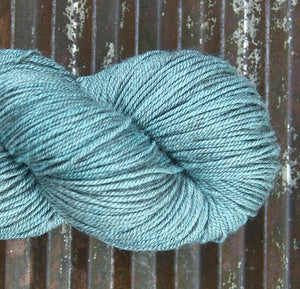 NEW! BEYUL - sw Merino/ Baby Yak / Silk fingering ...'Iceberg' - heathered light turquoise by Kettle Yarn Co.