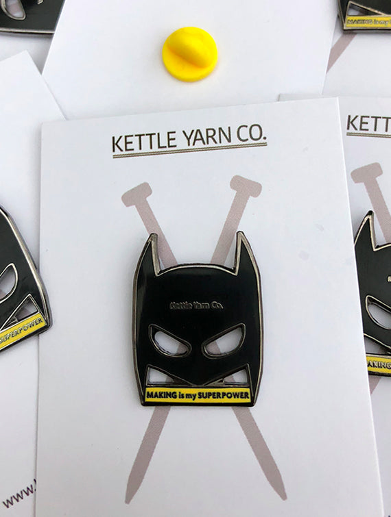Kettle Yarn Co. Enamel Pin - Making is my Superpower